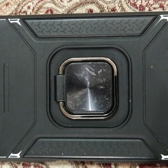 Galaxy A22 5G black kickstand phone case - Picture 8 of 11